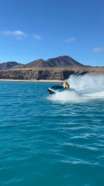 Morro Jable: Guided Jet Ski Safari (without license) - The second 30 minutes: freer riding with close guidance