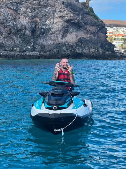 Morro Jable: Guided Jet Ski Safari (without license) - Price and value: $153 per group, one jet ski sharing two people