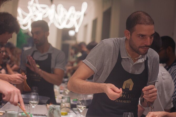 Paella Cooking Class in Madrid with Bottomless Wine Pairing - The Paella Station Creates a Social Dinner, Not a Cooking Chore