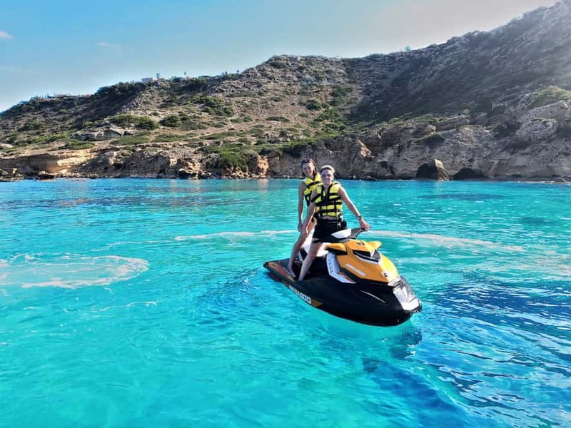 Palma de Mallorca: Los Deltas Jet Ski Tour - Cala Vella swim and snorkel stop: the part you will talk about later