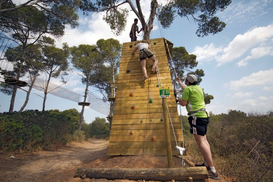 Palma: Family or Sports Course Adventure at Forestal Park - First, you walk in and get clipped in