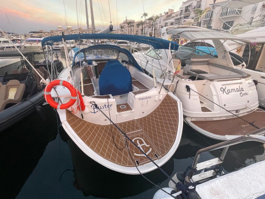 Puerto Banús by Sailboat: Discover Marbella’s Luxury Coast - Swimming, snorkeling, and paddleboarding only when the sea says yes
