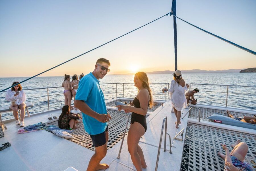 S'Arenal: Sunset Catamaran Cruise with BBQ - Cap Enderrocat Sunset: The Part Your Camera Wants
