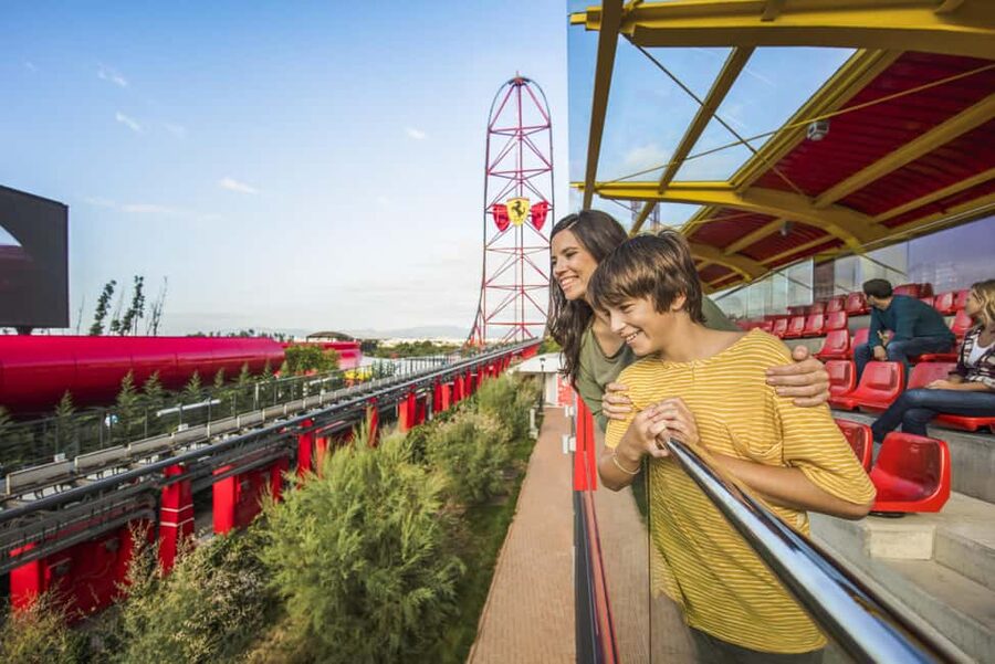 Salou: PortAventura Ferrari Land Admission Ticket - Calmer Attractions for Kids: Gallery, Junior Championship, and Kids’ Podium