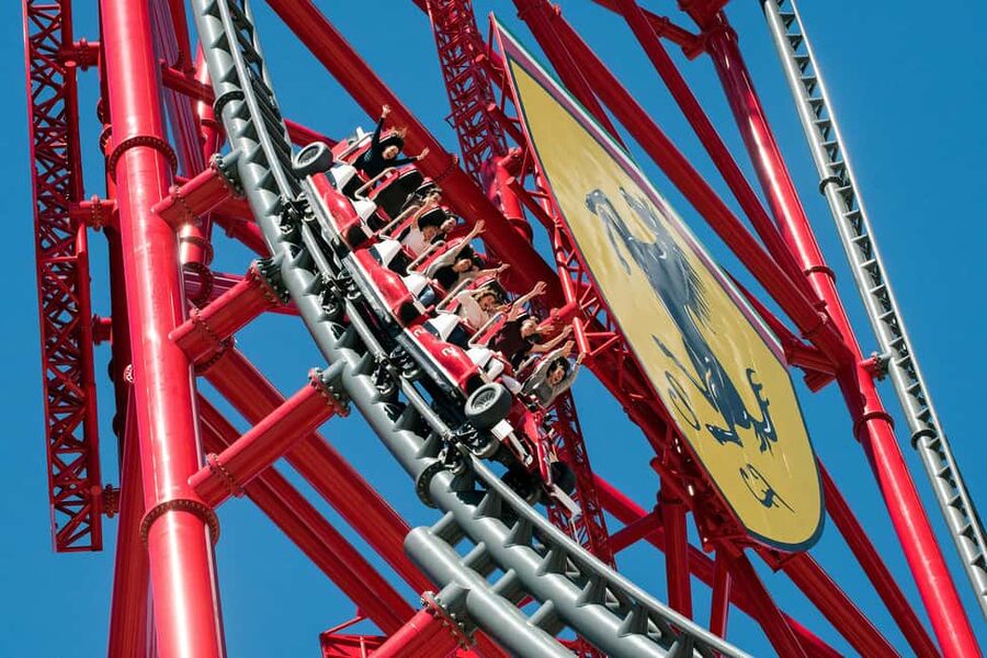 Salou: PortAventura, Ferrari Land, and Caribe Aquatic Entry - Where Families Win, and Where Thrill Seekers Win