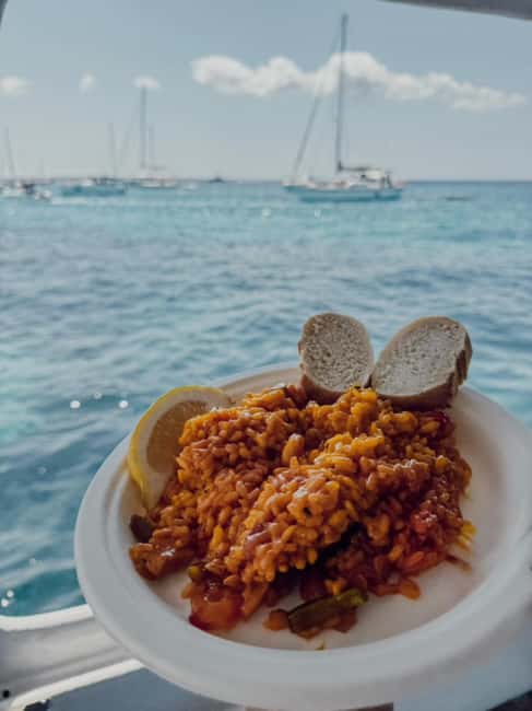 San Antonio: Es Vedrà, Formentera Tour with Food & Drinks - Espalmador swim paradise: snorkeling and paddle surf in clear water