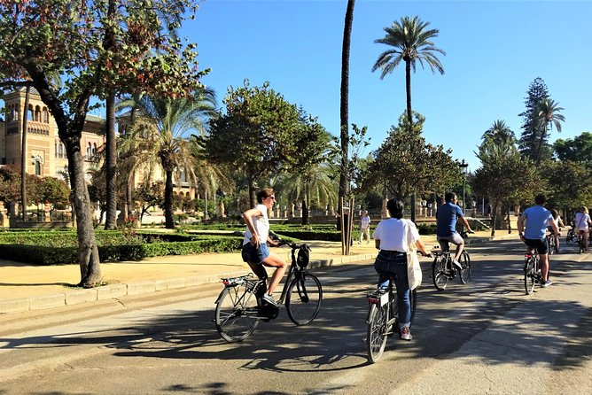 Seville Electric Bike Tour - Small Group - San Telmo’s palace facade: big architecture without the museum time