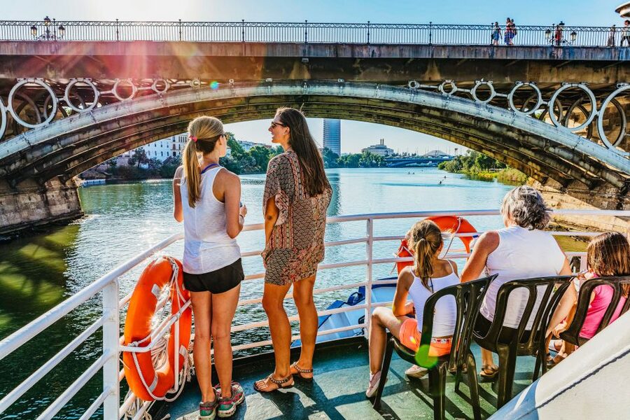 Seville: Guadalquivir River Cruise - Expo 92 and the Ibero-American Exhibition pavilions