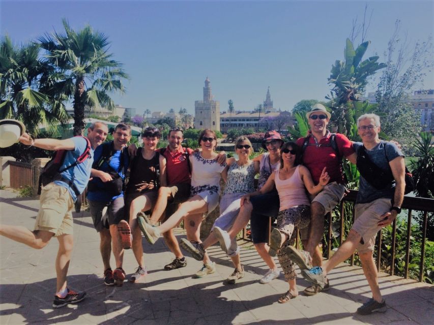 Seville: Highlights Bike Tour with Local Guide - Alameda de Hércules and the river approach: the city warms up