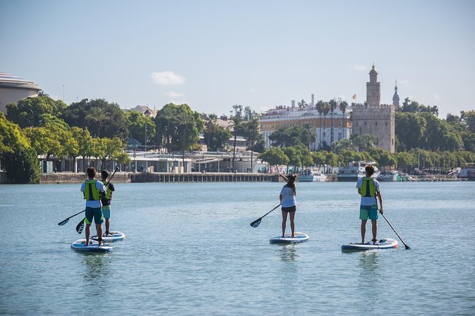 Seville: Paddle Surf Route and Class - Glide Off C. Betis 19, Then Learn the Balance Fast