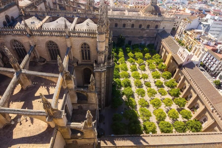 Seville: Priority Access Cathedral & Giralda Tour - Giralda climb: ramps, bell tower vibes, and that panoramic payoff