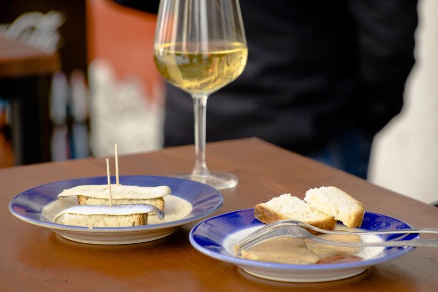 Seville: Tapas Crawl - Stop 1: Wine and tapas that set the tone (about 35 minutes)