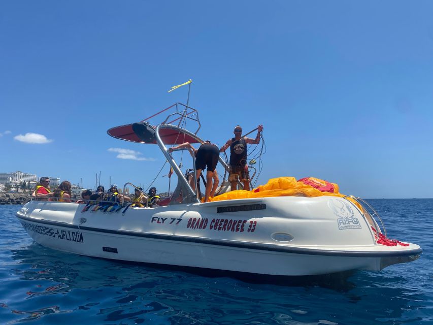 Tenerife Costa Adeje Parasailing - Arriving at Puerto Colón, Pontoon 3, and Getting Oriented Fast