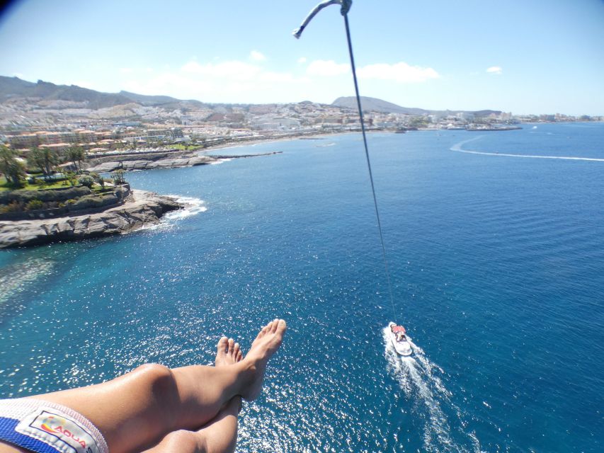 Tenerife Costa Adeje Parasailing - Getting Back to Shore, and the Photos-Video Option