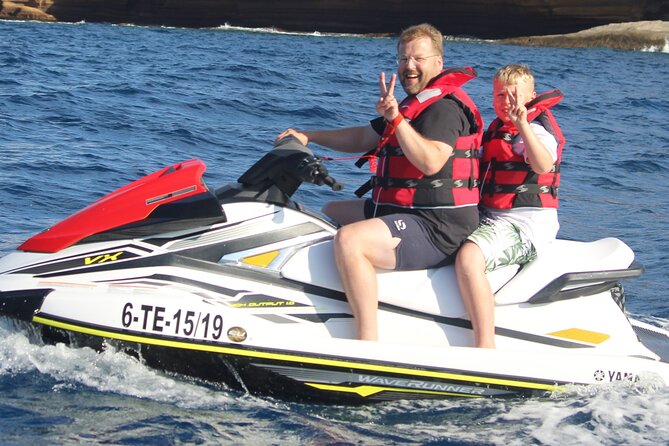 Tenerife : Jet Ski Tour with option for Quad Trip - The Coastal Route: Yellow and Red Mountains, Costa del Silencio, and Las Galletas