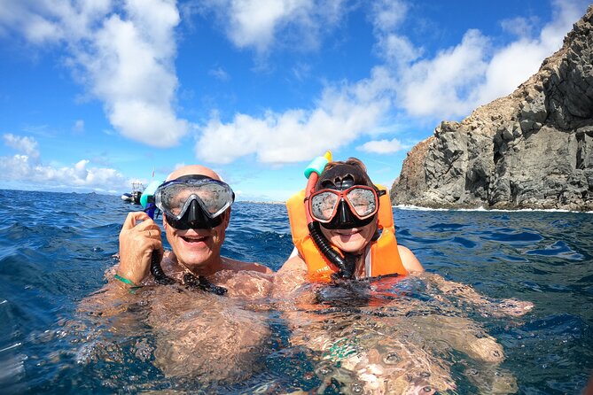 Tenerife: Kayak and snorkel with marine life safari - Los Cristianos start: getting geared up and set up