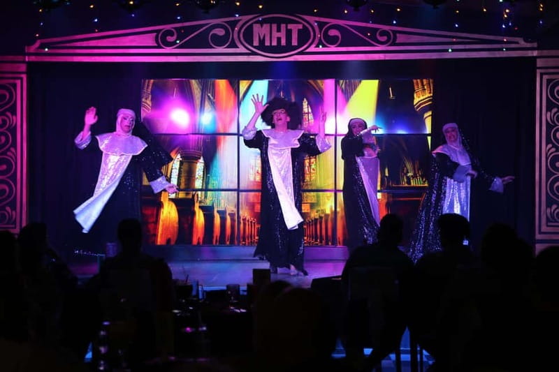 Tenerife: MHT Comedy Drag Dinner Show - Main production: live vocals, queens, dancers, and big costumes