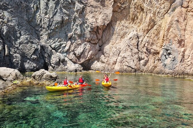 Tossa de Mar: Kayak & Snorkel Tour with Paella from Barcelona - Snorkeling in crystal water and spotting real sea life