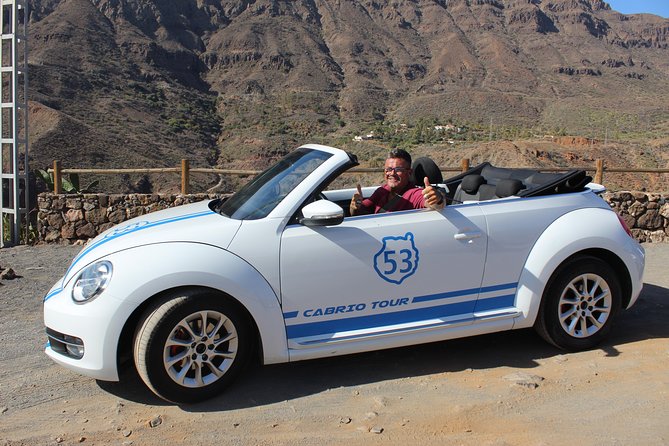 Vw Beetle Convertible Island tour Discover the island on a different way - Stop 1: San Bartolomé de Tirajana, Fortaleza de Ansite, and the mountain approach