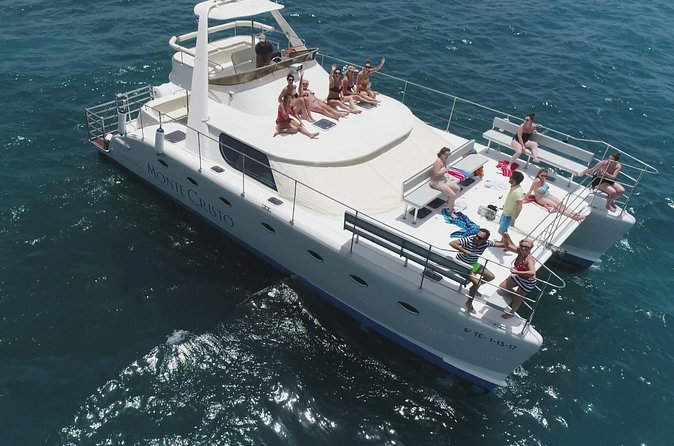 Whale and Dolphin Watching Catamaran with Transfer and Buffet - The south coast sail ending: mountains and coastline views